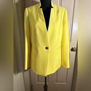 Tahari Vibrant Yellow Blazer